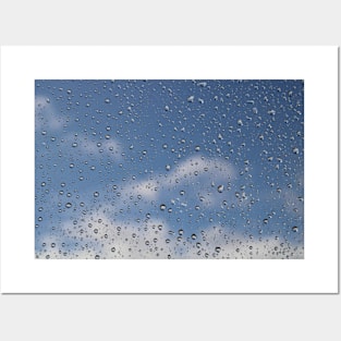 rain drops Posters and Art